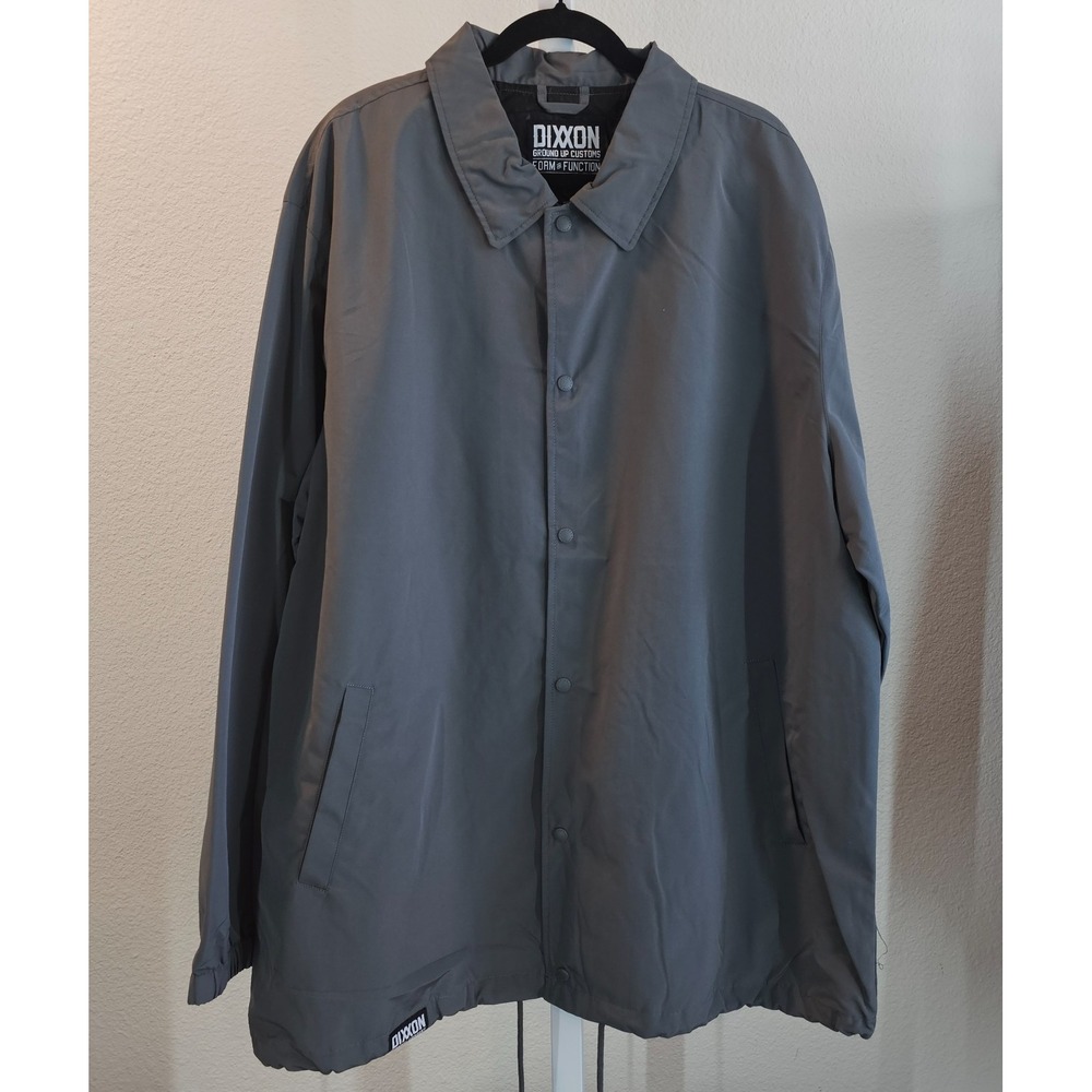 DIXXON Flannel Co. Coaches Jacket Mens 3X Gray Snap Front Workwear NEW - Picture 2 of 11
